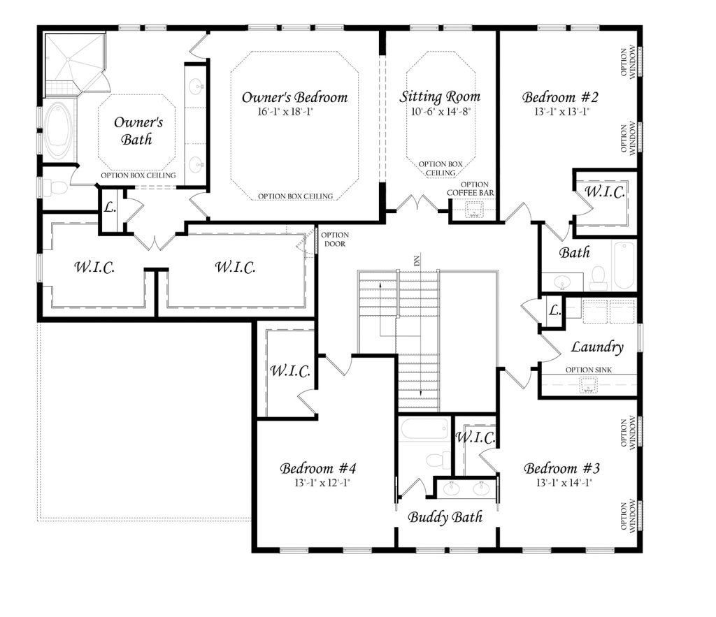 Chapman 3x0 Master Floor Plan Elevation A Upper