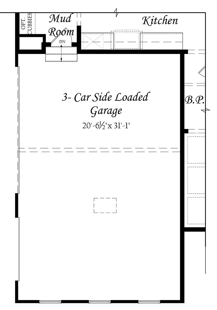 Colvin 3x0 - Master - FP - Elev A - Opt 3 Car Sideload Garage 121421 Web A