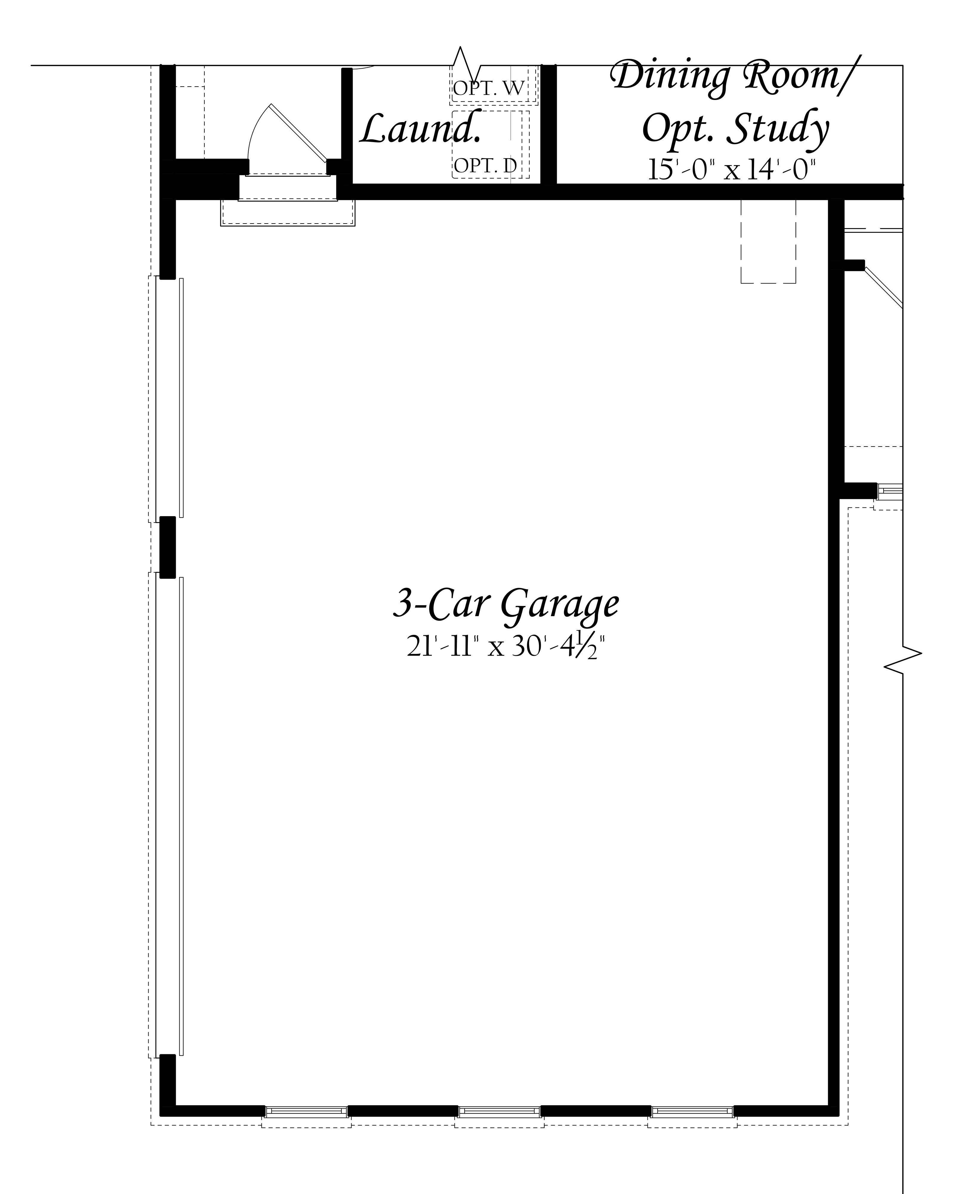 Garage opt 3 car sideload