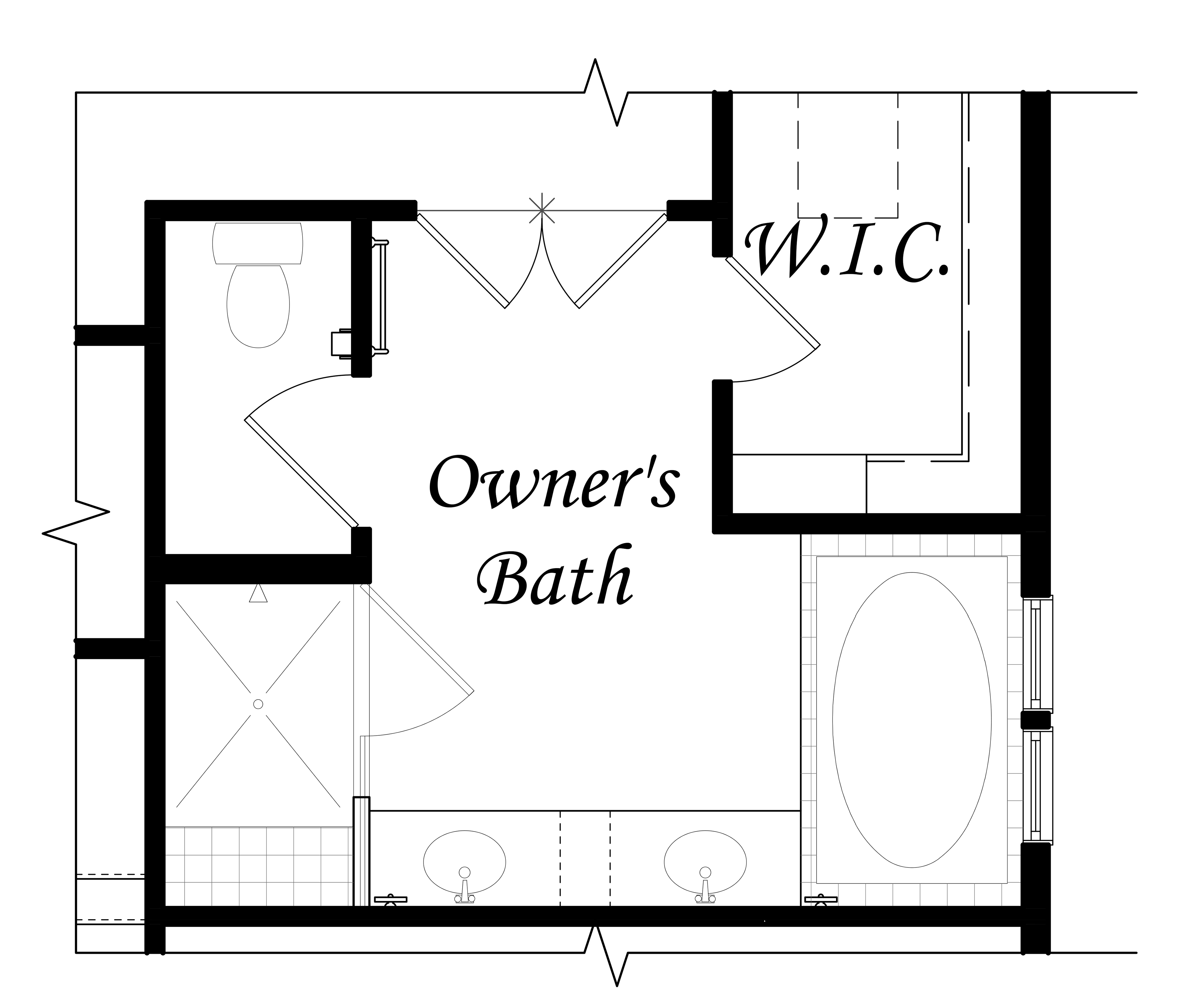 Opt 5 piece owner suite bath