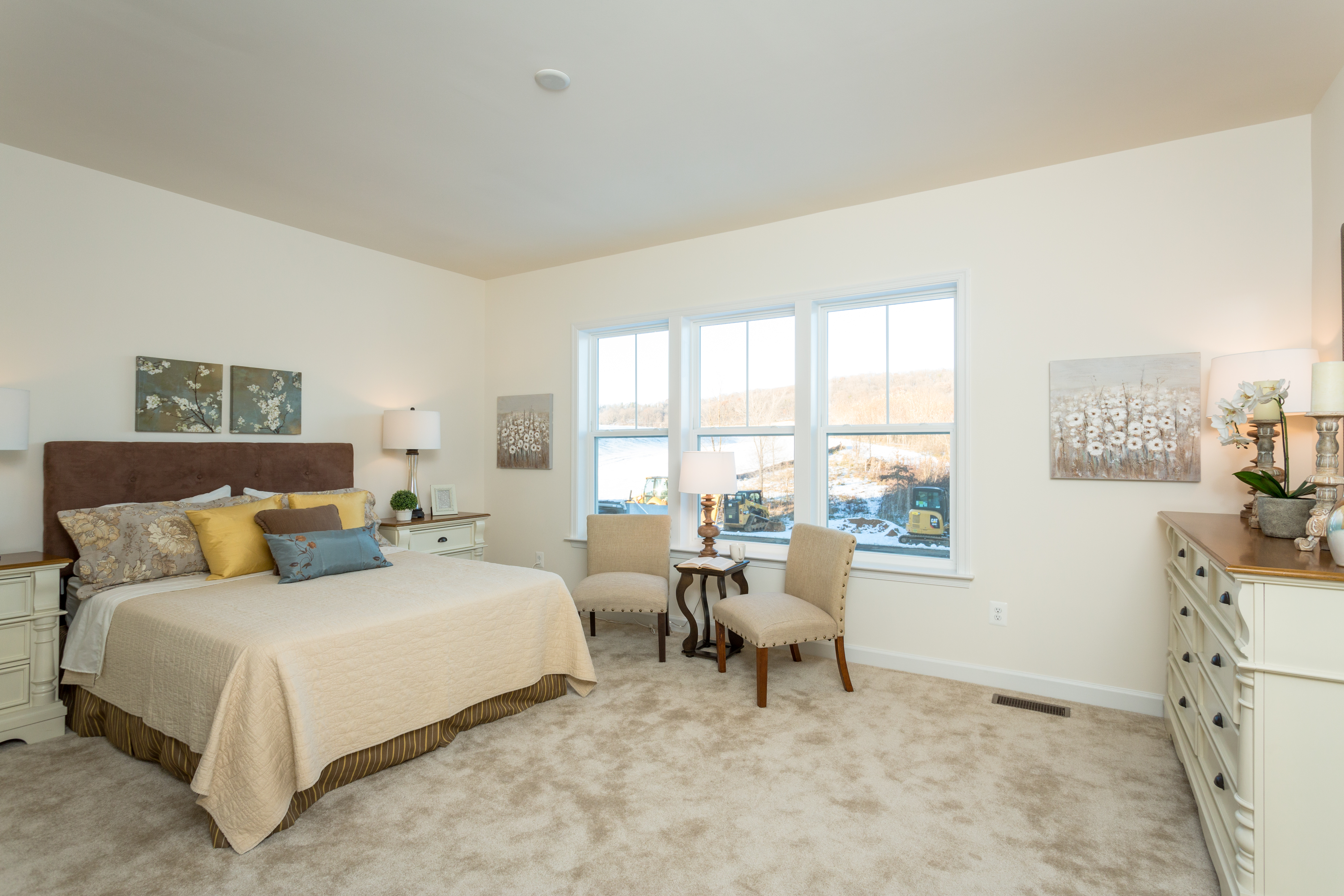 Bedroom in Preston Lake luxury townhome