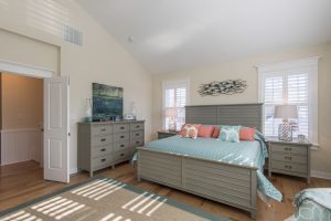 Bedroom in custom built beach home in Delaware