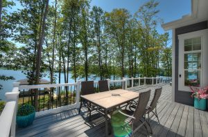 Evergreene Homes Lake Anna On Your Lot programBanyan floorplan back deck