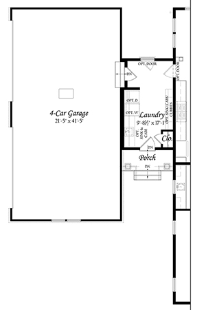 Robey 3x0 - Floor Plan - Master - opt 4 car side load garage Resize 622020 b