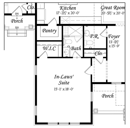 Robey 3x0 - Floor Plan - Master - opt main level in laws suite Resize 622020 b