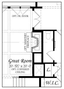 Robey 3x0 - Floor Plan - Master - opt main level masonry fireplace Resize 52020 a