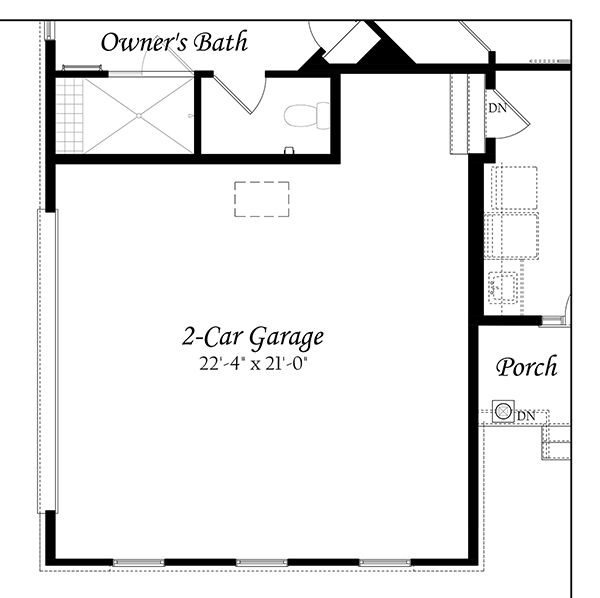 WEB Hillsboro 3x0 - Floor Plan - Master - Opt 2 Car Sideload 7-2-19 b