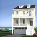 Linwood custom house plan exterior at the Eastern Shore