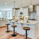 Open kitchen and dining rooms in Chapman floorplan