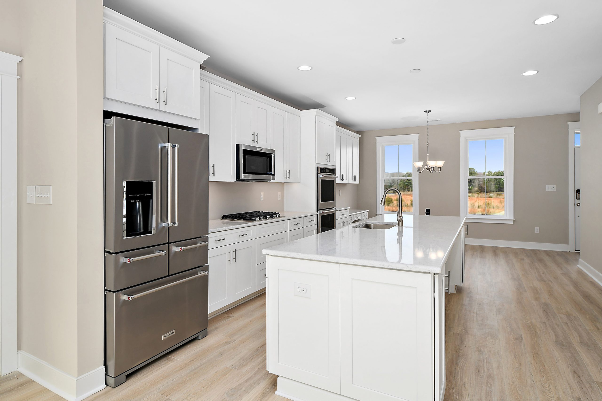 Open concept kitchen at Tidal Walk community on the Eastern Shore