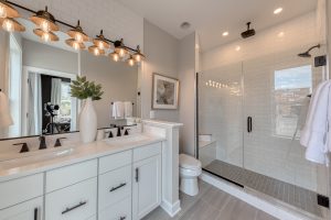 Luxurious owner's suite bathroom in Baltimore, Maryland
