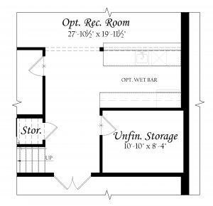 Opt lower level wet bar