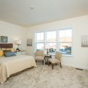 Bedroom in Preston Lake luxury townhome