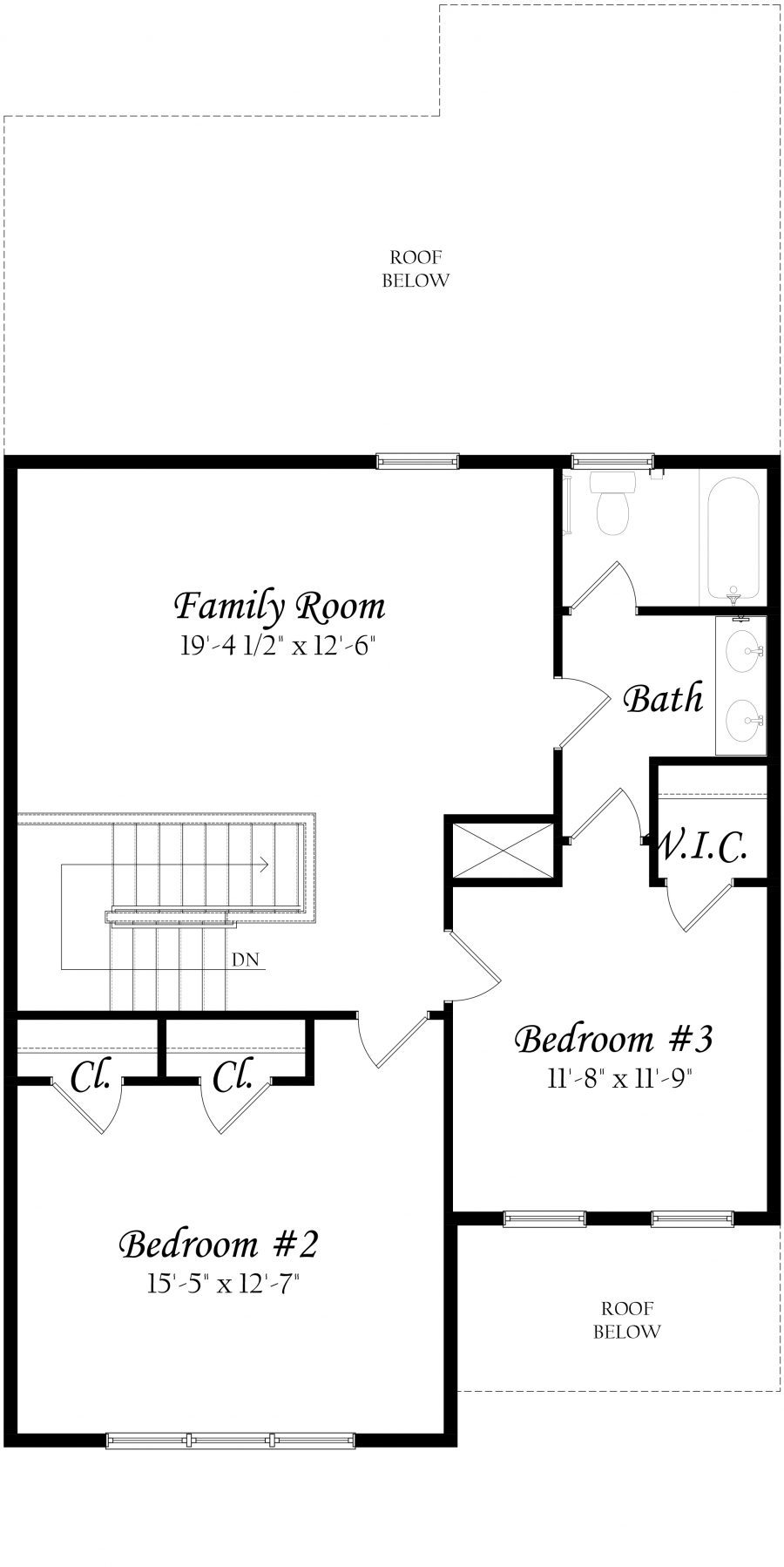 Tidewater - Master - Floor Plan - Unit C - Upper Level - Full