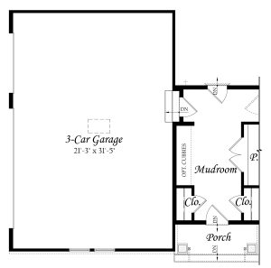 Millwright II Opt 3 Car Side Load Garage