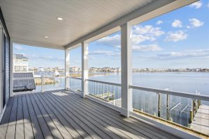 Coastal balcony view in the Linwood floor plan.