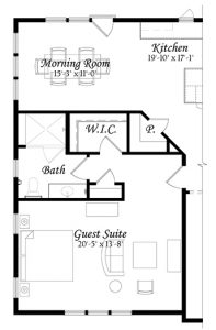 Poplar 3-0 Main Level partial guest suite