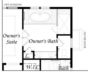 Nottingham II Upper Level Opt 5 Piece Owners Bath