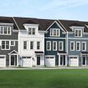 Savannah townhome floorplan rendering by Evergreene Homes