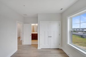 Exterior front view of the Magnolia floor plan home with modern design.
