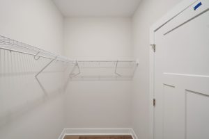 Modern kitchen with island in the Magnolia floor plan.