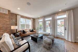 Spacious open concept floorplan with lots of natural light at Brewer's Crossing
