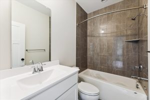 Modern bathroom in the Campbell floor plan home