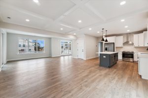Modern dining room in the Campbell floor plan home