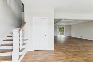 Foyer in Campbell floor plan with elegant decor.