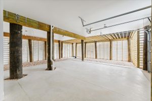 Modern garage in the Campbell floor plan home