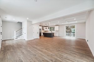 Modern living room in the Campbell floor plan home