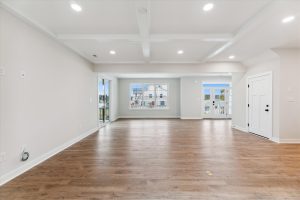 Modern living room in the Campbell floor plan home