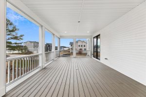 Screened deck in the Campbell floor plan home