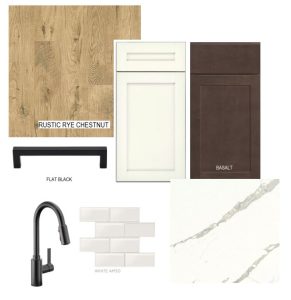 Rustic rye chesnut kitchen finishes in luxury townhomes by Evergreene Homes