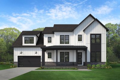 Modern exterior of the McKinley floor plan home