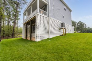 Exterior view of the Brackish Dr. home with modern facade.