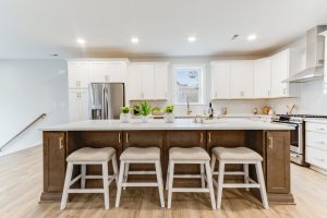 Spacious living room with modern decor in the Brackish Dr. home.