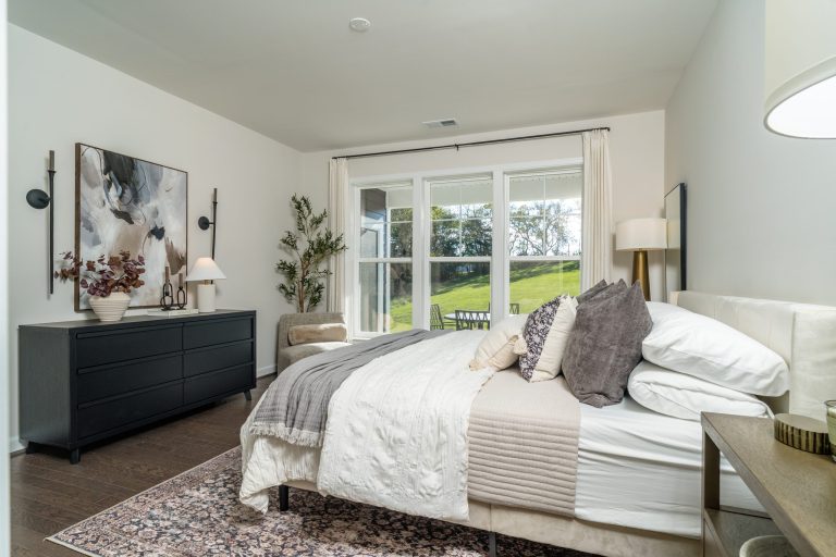 Modern exterior of a quick-move-in home