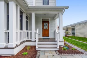 Coastal-inspired exterior of the Brooklyn floor plan home