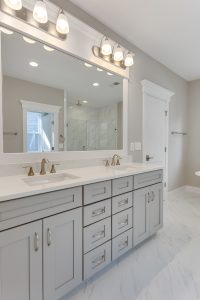 Modern bedroom in the Nottingham II floor plan home