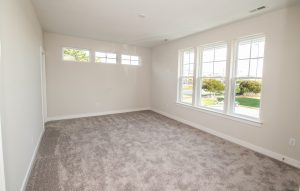 Bedroom in Blue Fin floor plan at Bethany Beach.