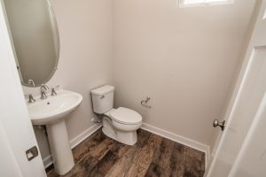 Modern dining area in the Blue Fin floor plan home