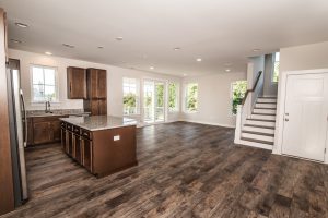 Modern bedroom in the Blue Fin floor plan home