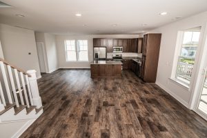 Kitchen in Blue Fin floor plan at Bethany Beach.