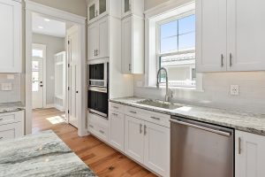 Coastal-inspired exterior of the Brooklyn floor plan home