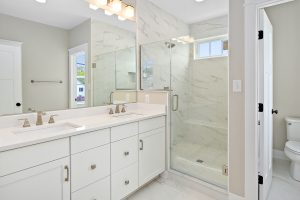 Coastal-inspired exterior of the Brooklyn floor plan home