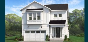 Modern exterior of the Nottingham II floor plan home