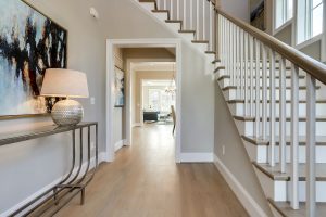 Coastal-style exterior of the Nottingham II floor plan home