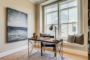 Modern living area in the Nottingham II floor plan home