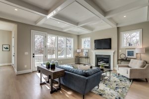 Coastal-style exterior of the Nottingham II floor plan home